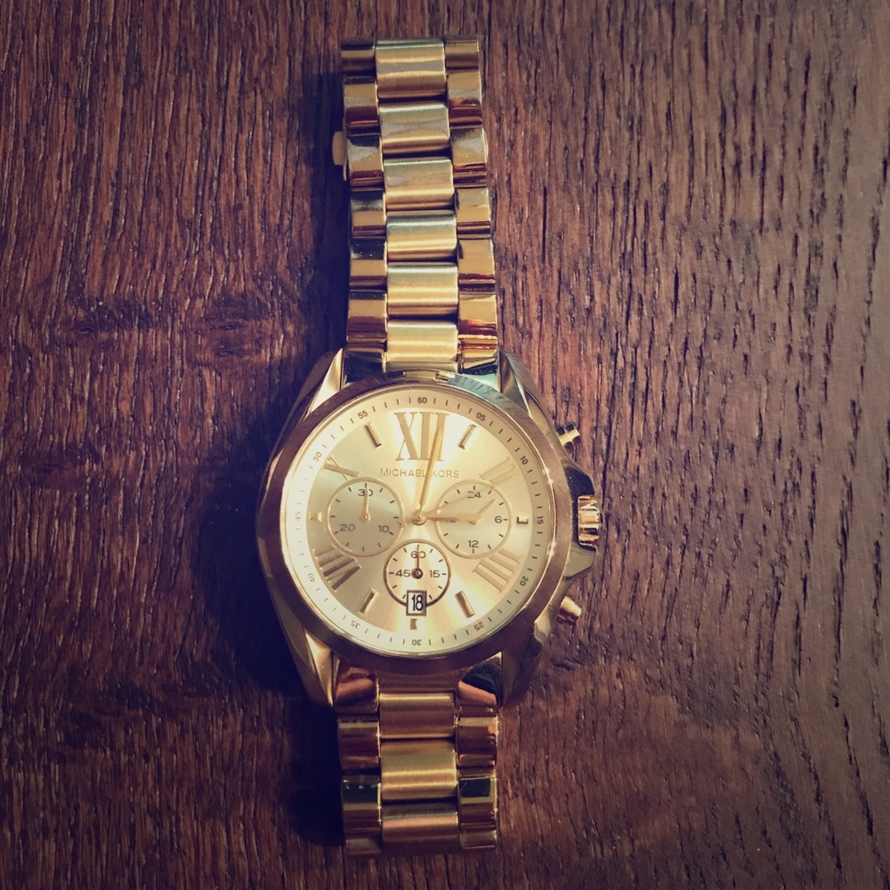 Oversized Gold Michael Kors Watch